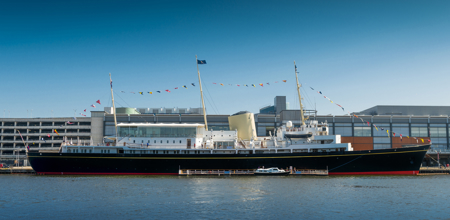 Exterior of The Royal Yacht Britannia